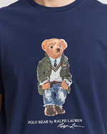 T-Skjorte - Printed Bear Crew Neck T-Shirt Newport Navy