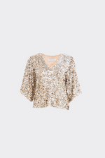 Bluse - Tony Sequin Top Champagne