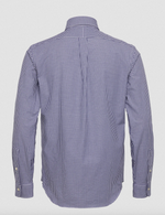 Skjorte - Slim Fit Gingham Stretch Poplin Shirt Navy/White