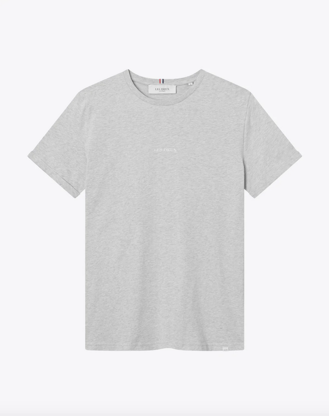T-Skjorte - Lens T-Shirt Snow Melange/Ivory