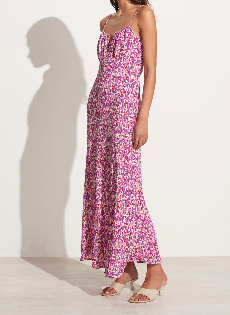 Kjole - San Paolo Midi Dress Lou Floral Print Violet