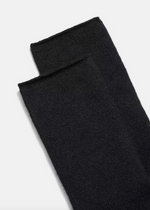 Sokker - Cashmere Jersey Short Sock Black