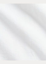 Skjorte - Short Sleeve Sport Shirt Seersucker White