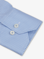 Skjorte - Fitted Body Blue Pattern