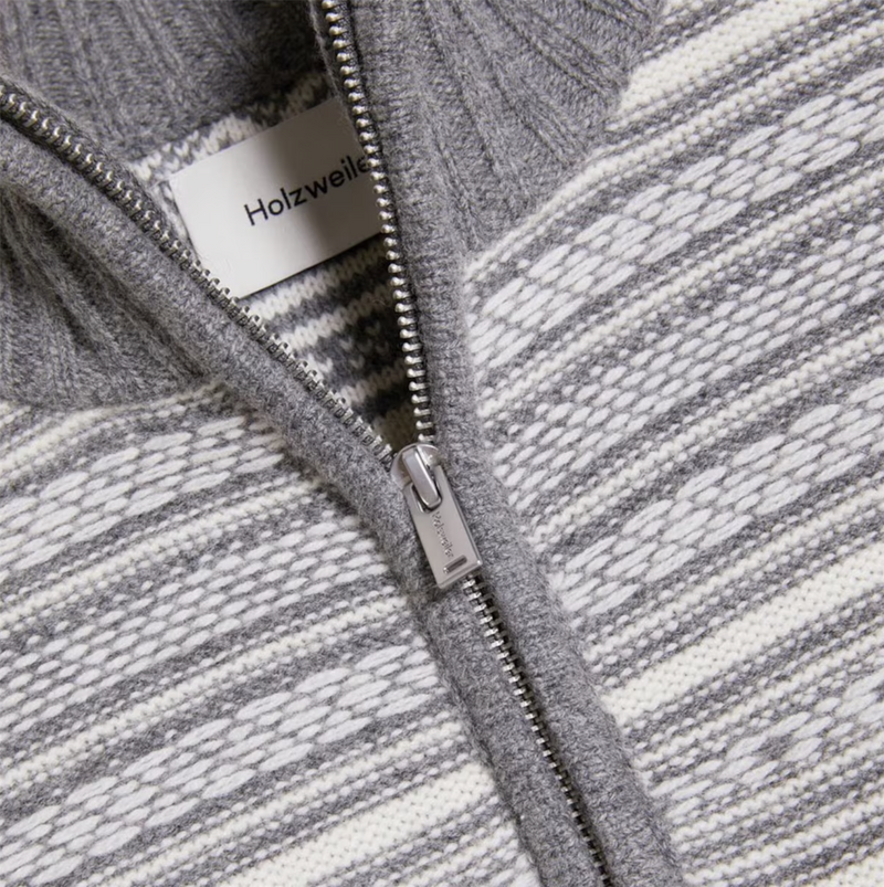 Genser - Pacific Nordic Half Zip Grey