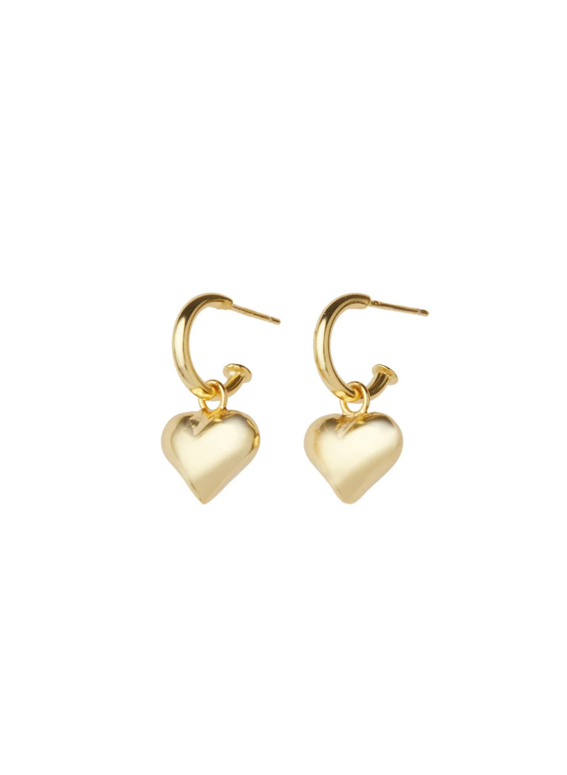 Øredobber - Golden Heart Earrings
