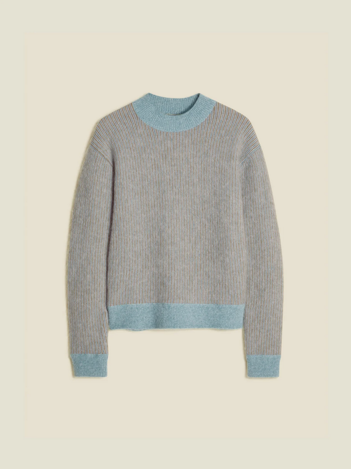 Genser - Anja Stripe Sweater Blue Stripe