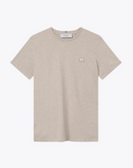 T-Skjorte - Piece T-Shirt Light Sand Melange/Ivory