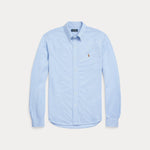 Skjorte - Knit Oxford Shirt Harbor Island Blue
