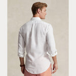 Skjorte - Custom Fit Linen Shirt White
