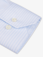 Skjorte - Slimline Light Blue Stripe
