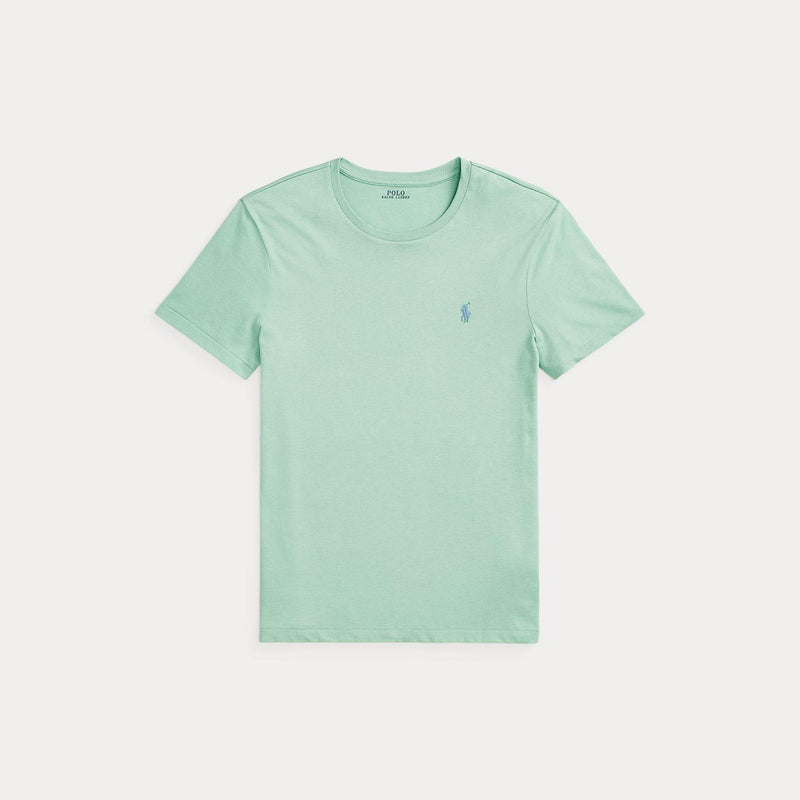 T-Skjorte - Custom Slim Fit Jersey Crewneck T-Shirt Celadon