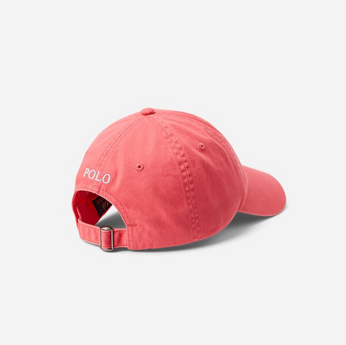 Caps - Cotton Chino Ball Cap Pale Red