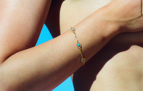 Armbånd - Evil Eve Bracelet Turquoise