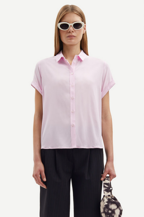 Bluse - Majan SS Shirt 9942 Lilac Snow