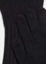 Hansker - Boiled Cashmere Knit Glove Black