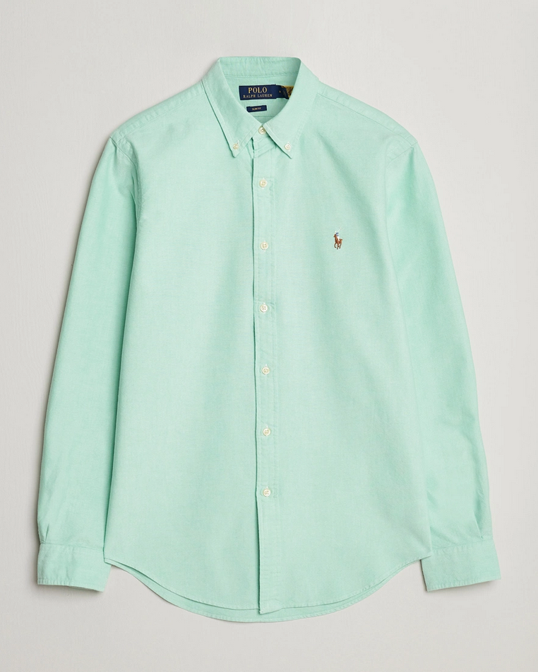 Skjorte - Costum Fit Oxford Button Down Shirt Classic Kelly
