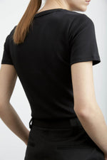 T skjorte - Agnes Roundneck T-Shirt Black