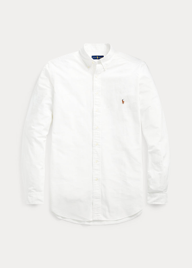 Skjorte - Custom Fit Oxford Shirt White