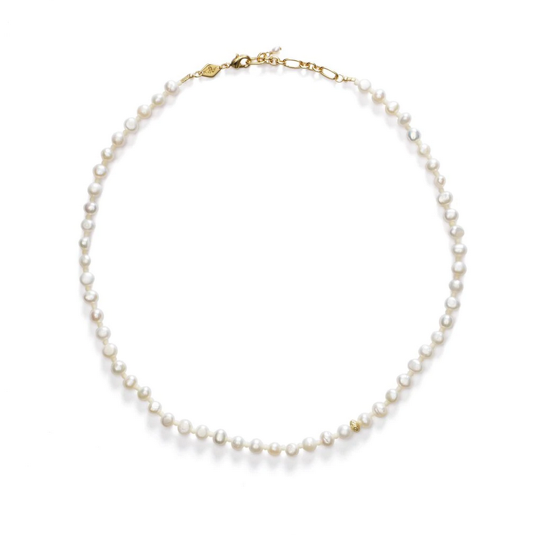 Halskjede - Petit Stellar Pearly Necklace Gold