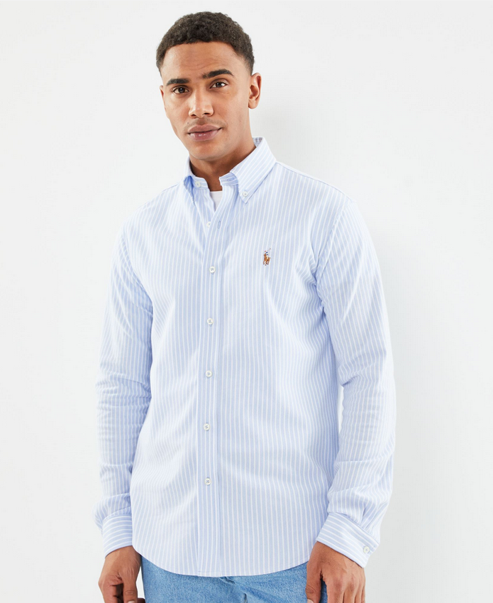 Skjorte - LSFBYDSTRM2 Long Sleeve Sport Shirt Blue/White